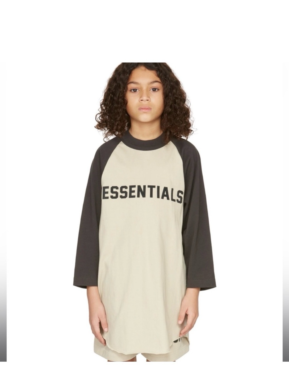 Essentials Fear of God - Black Gray Long Sleeve Tee